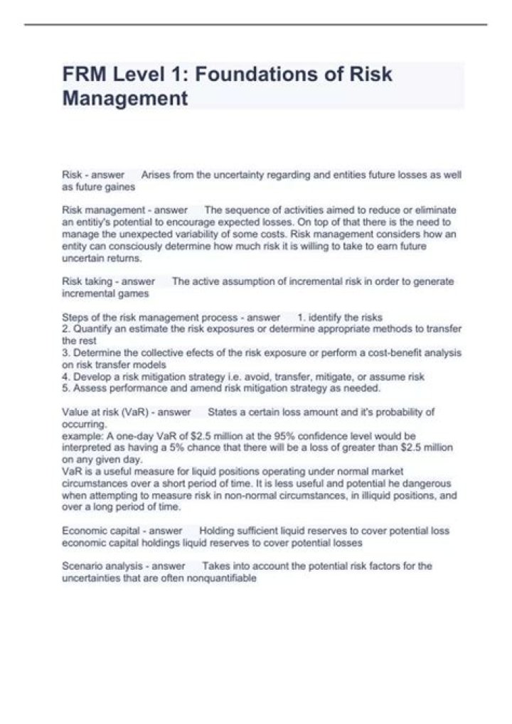 Foundations of Risk Management: Essential Insights from the Book PDF