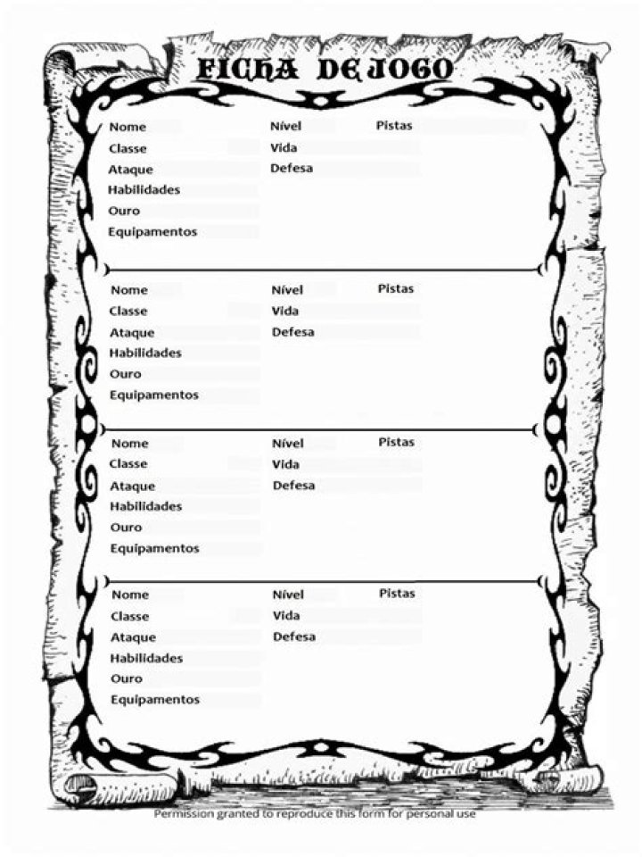 Four Against Darkness Character Sheet PDF – Ultimate Game Resource