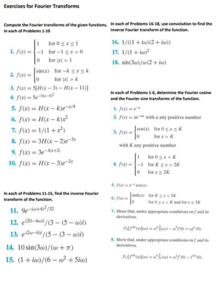 Fourier Transform Questions and Answers PDF: Expert Solutions