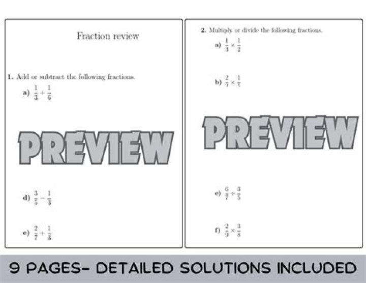 Fraction Questions with Solutions PDF for Easy Learning