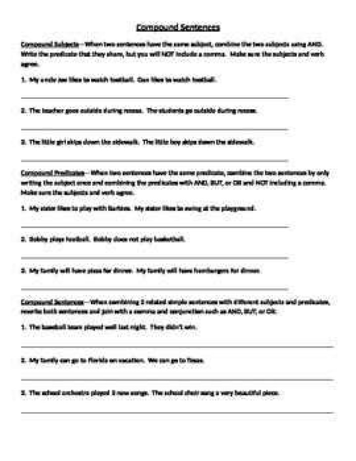 Fragments and Run-Ons Worksheets with Answer Key PDF