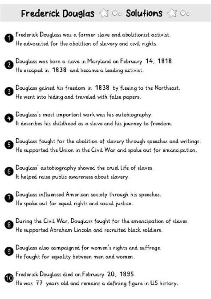 Frederick Douglass Questions and Answers PDF: Insights & Key Lessons