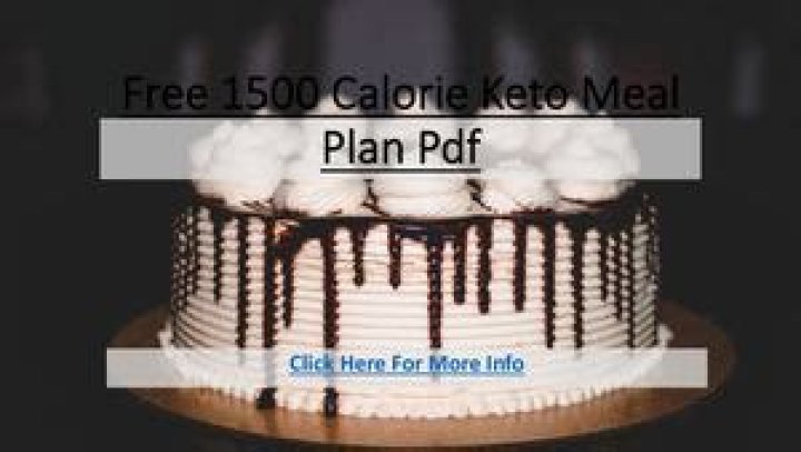 Free 1500-Calorie Keto Meal Plan PDF to Lose Weight Fast