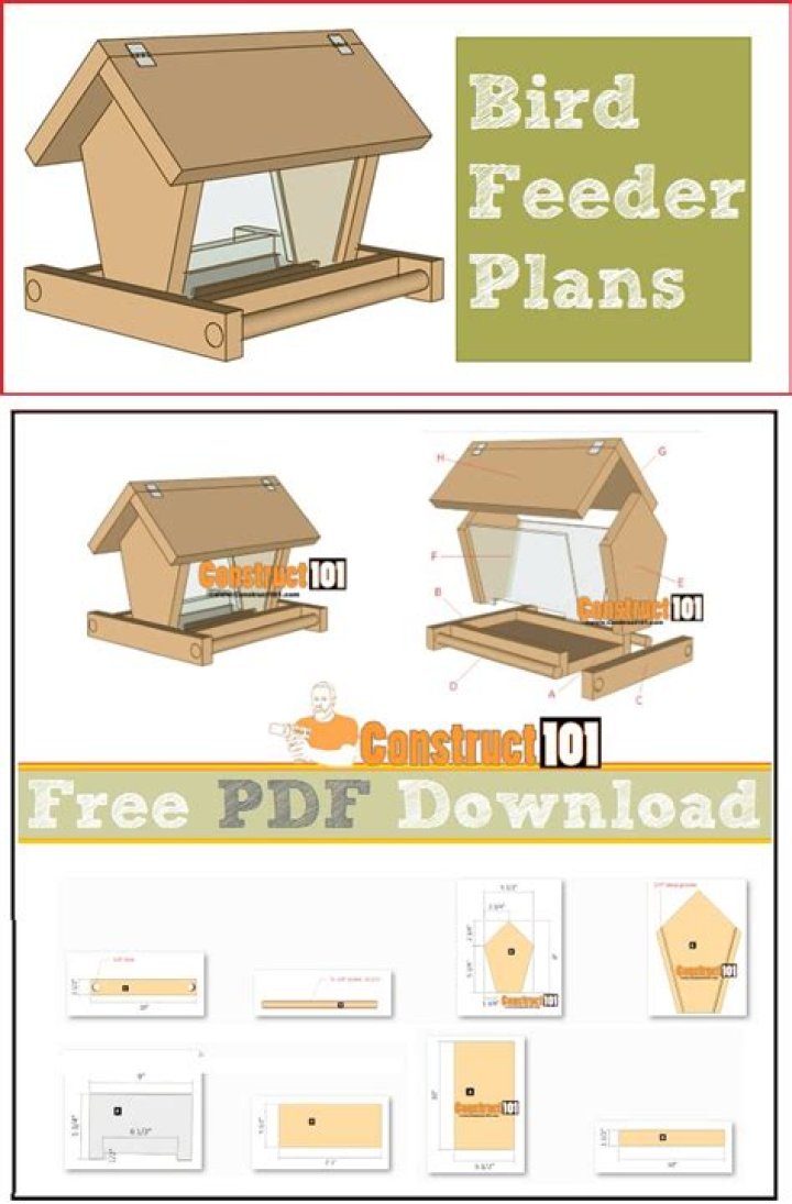 Free Bird Feeder Plans PDF – Easy DIY Bird Feeder Designs