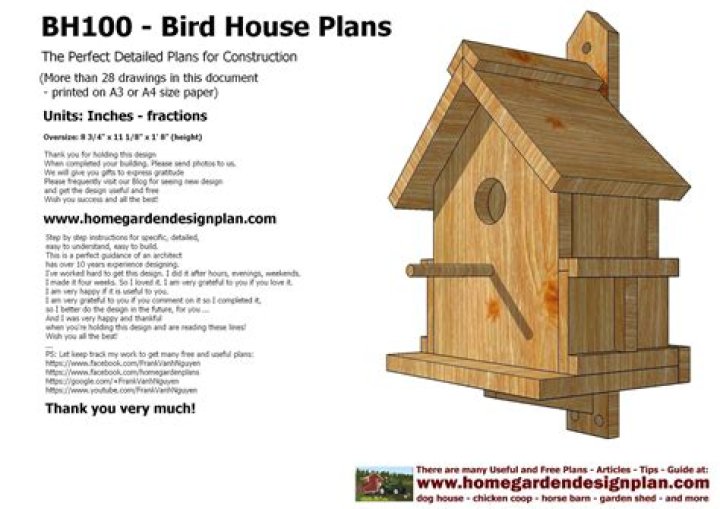 Free Bird House Plans PDF – Download & Build Your Own Nesting Shelter