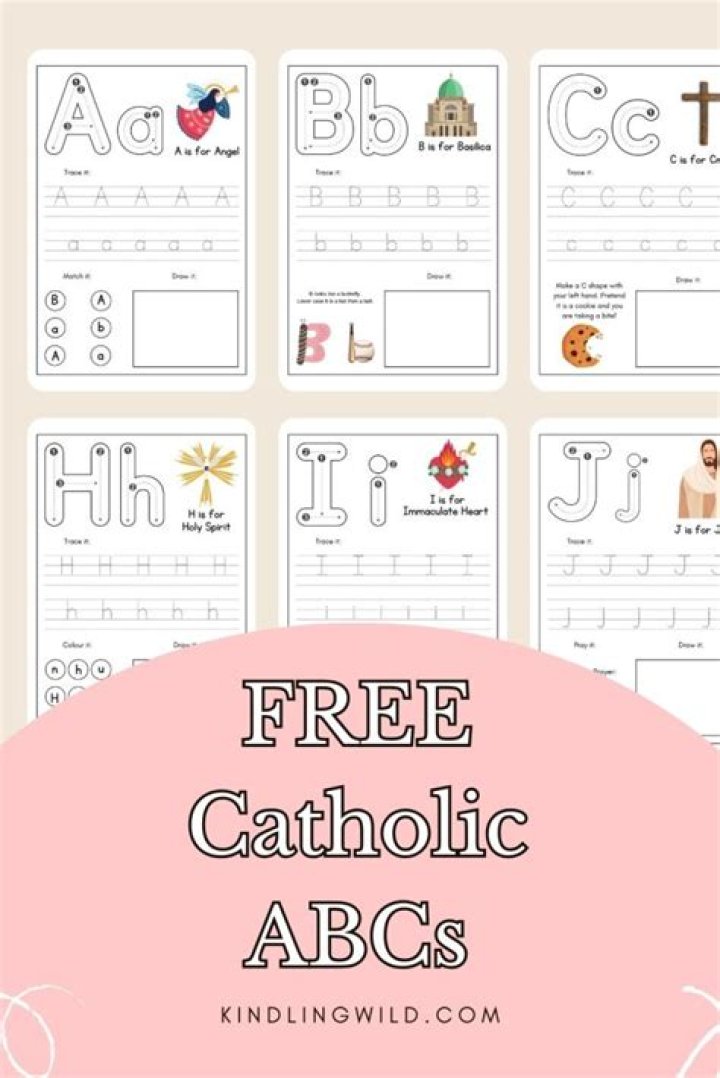 Free Catholic Worksheets PDF for Home and School Use