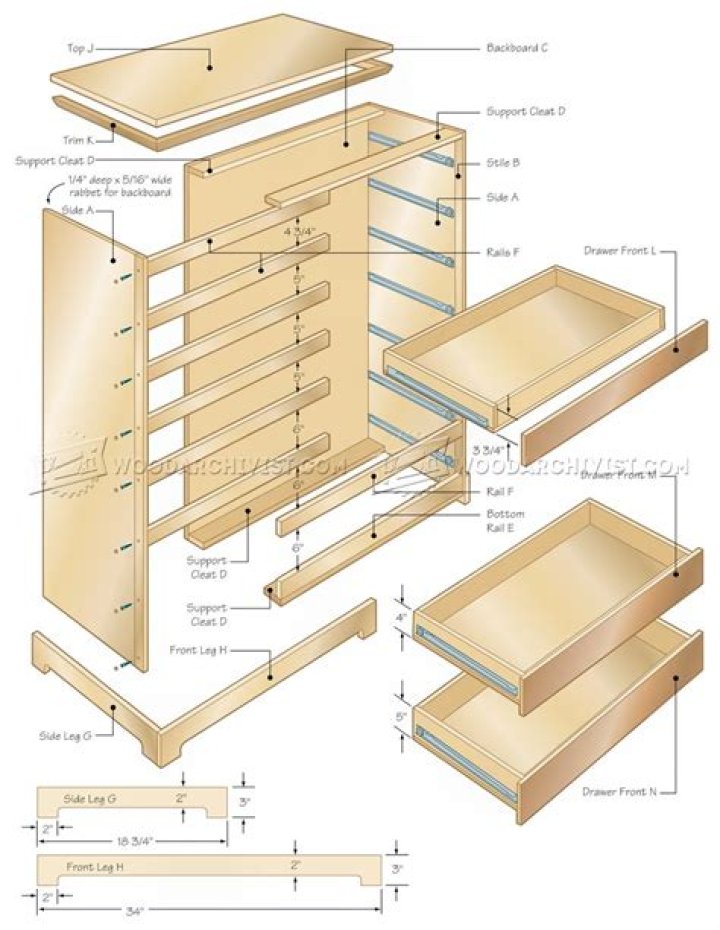 Free Chest of Drawers Plans PDF – Download Complete Blueprints