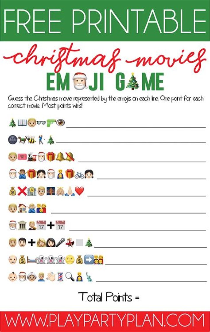 Free Christmas Movie Emoji Game with Answers PDF – Play Now!