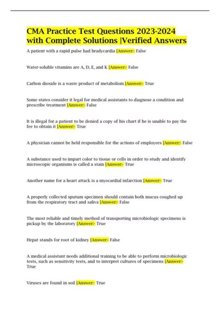 Free CMA USA Exam Questions and Answers PDF Download