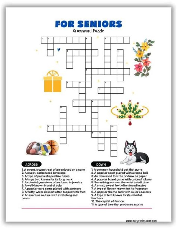 Free Printable Crosswords for Seniors with Answers PDF