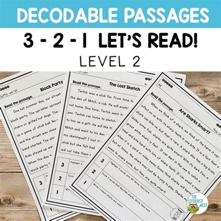Free Decodable Passages with Comprehension Questions PDF for Early Readers