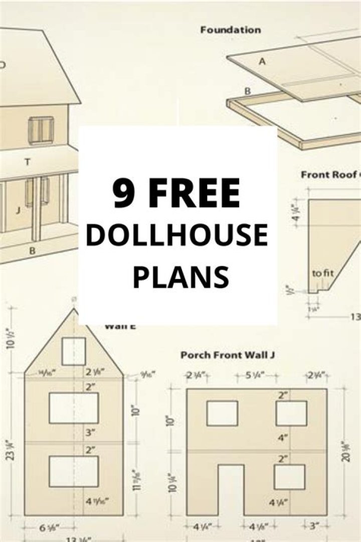 Free Dollhouse Plans PDF: Download Complete Miniature Houses