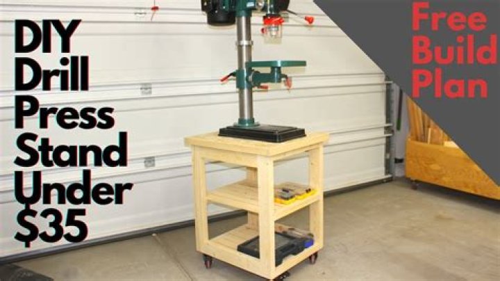 Free Drill Press Stand Plans PDF – Build Your Own Workshop Tool
