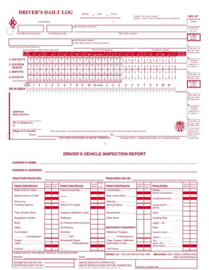 Free Daily Driver Log Sheet PDF – Download Instantly