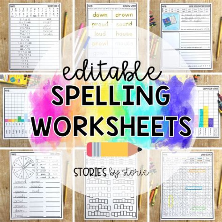 Free Editable Spelling Worksheets PDF – Download & Customize