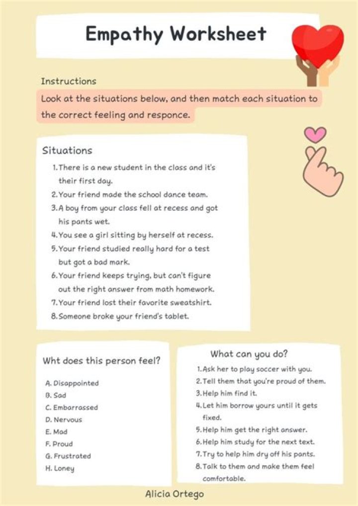 Free Empathy Worksheets for Adults PDF – Download Instant Tools to Build Compassion