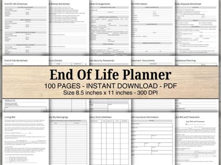 Free End of Life Planning Workbook PDF – Download Now