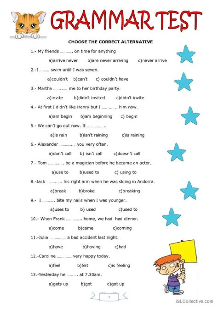 Free English Grammar Test PDF – Instant Download & Improve Your Skills