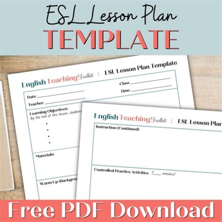 Free ESL Lesson Plans for Adults PDF – Download Now