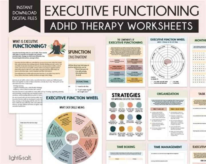 Free Executive Functioning Worksheets for Adults PDF – Instant Download