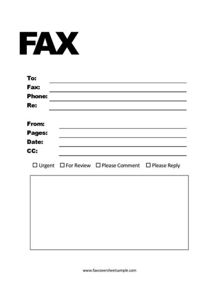 Free Fax Cover Sheet Template PDF – Download Instantly