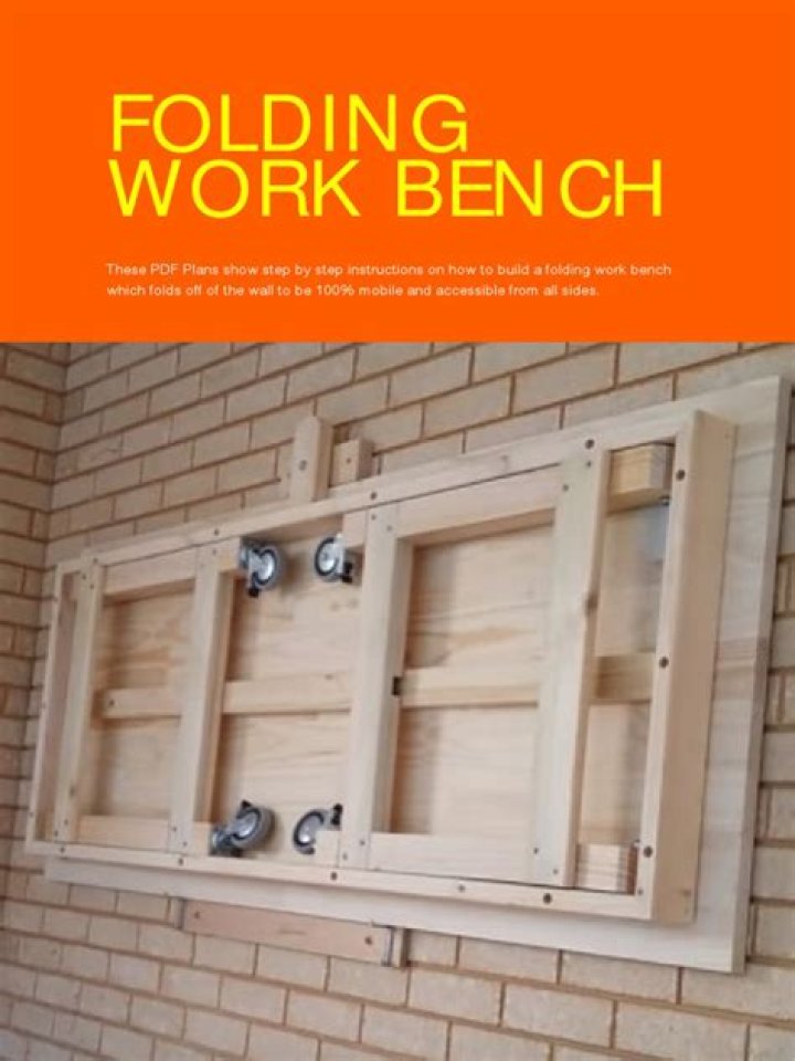 Free Folding Workbench Plans PDF – Build Your Own Easy-to-Fold Workbench