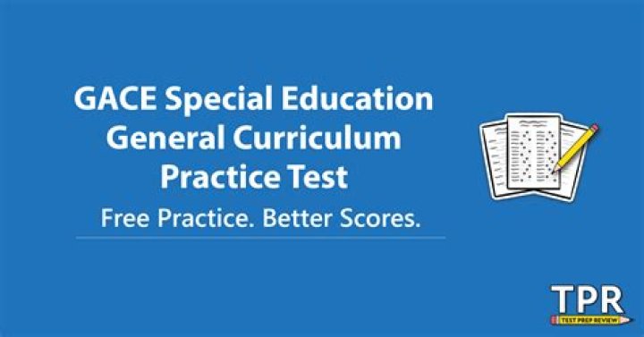 Free GACE Special Education General Curriculum Practice Test PDF