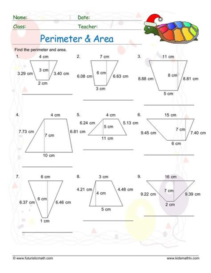 Free Geometry Worksheets PDF for Instant Download