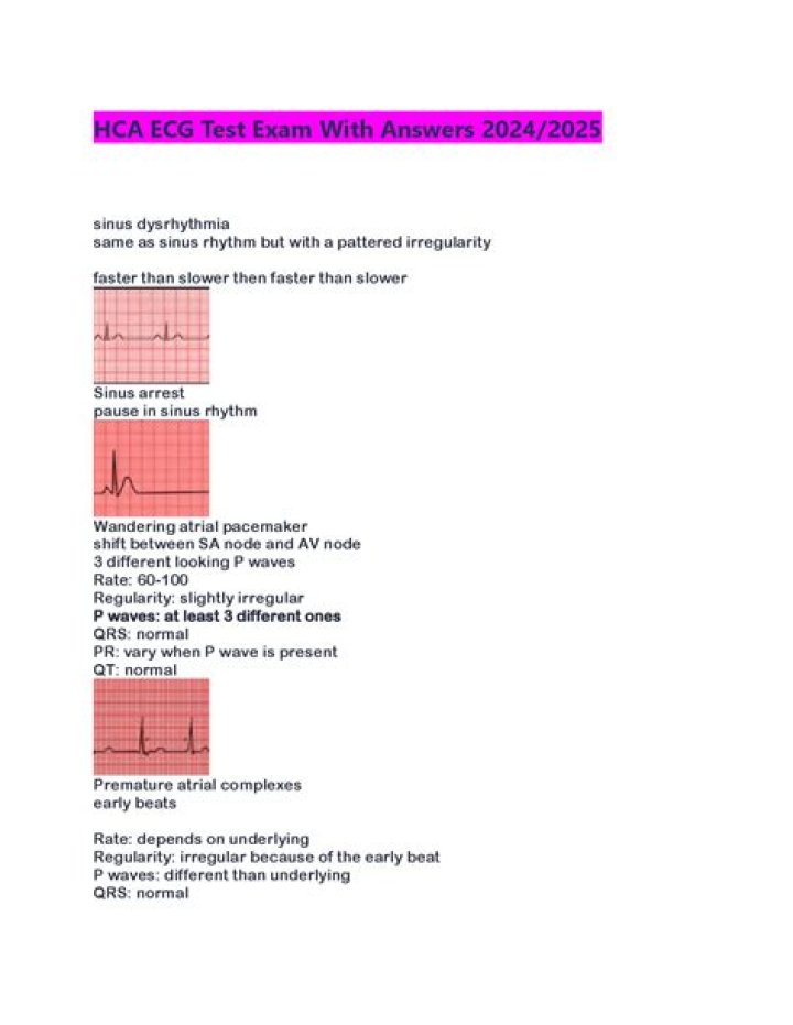 Free HCA EKG Test Answers PDF Quizlet – Domain 10