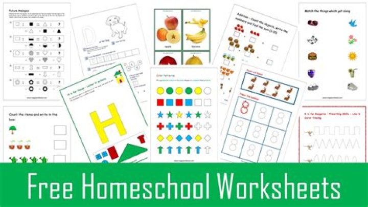 Free Homeschool Worksheets PDF – Printable Printable Practice Sheets