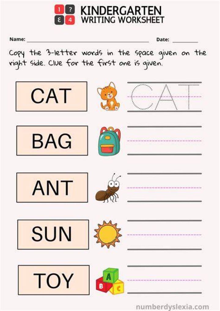 Free Kindergarten Worksheets PDF Free Download – Instant Printable Printables