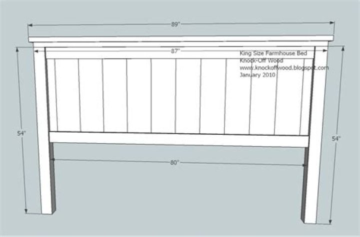 Free King Size Headboard Plans PDF for Instant Download