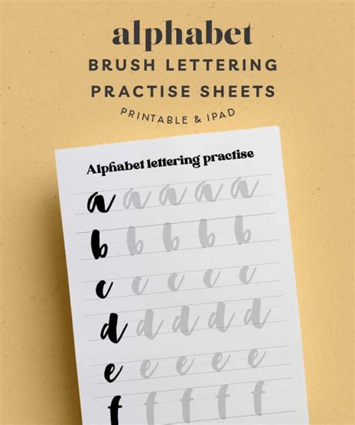 Free Lettering Practice Sheets PDF for Beginners & Experts