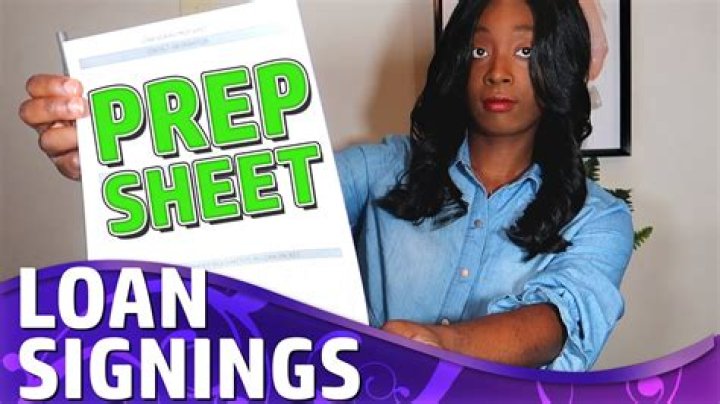 Free Loan Signing Prep Sheets PDF – Get Ready for Your Loan