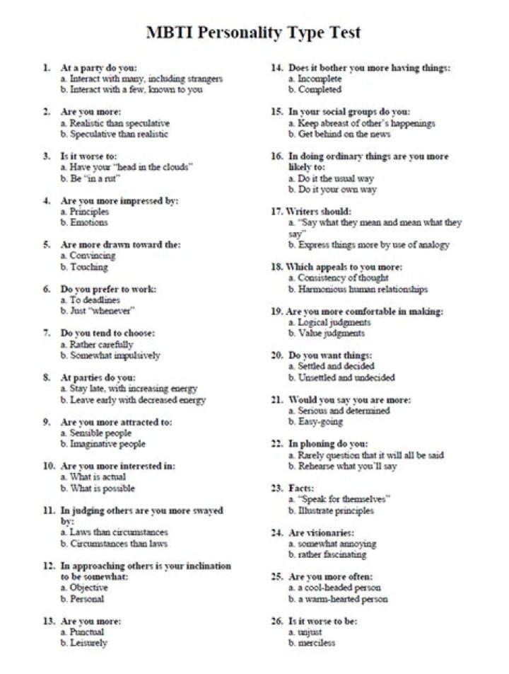 Free MBTI Personality Test PDF: Discover Your Type Instantly
