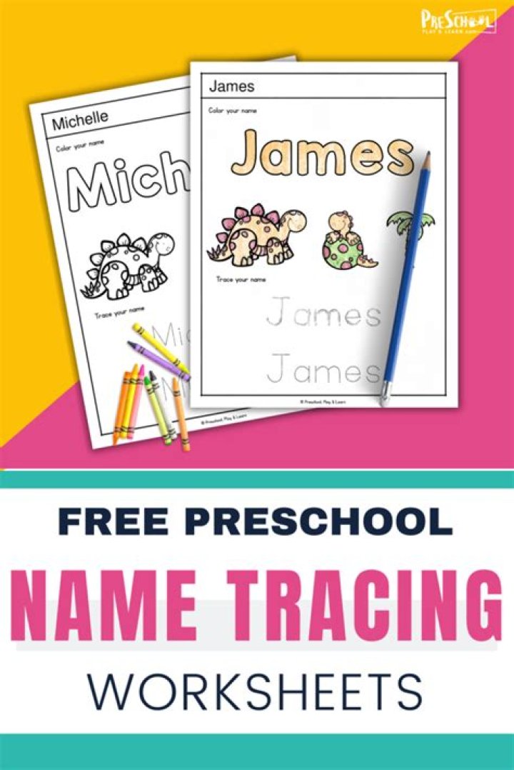 Free Name Tracing Worksheets for Preschool – PDF Free Printable
