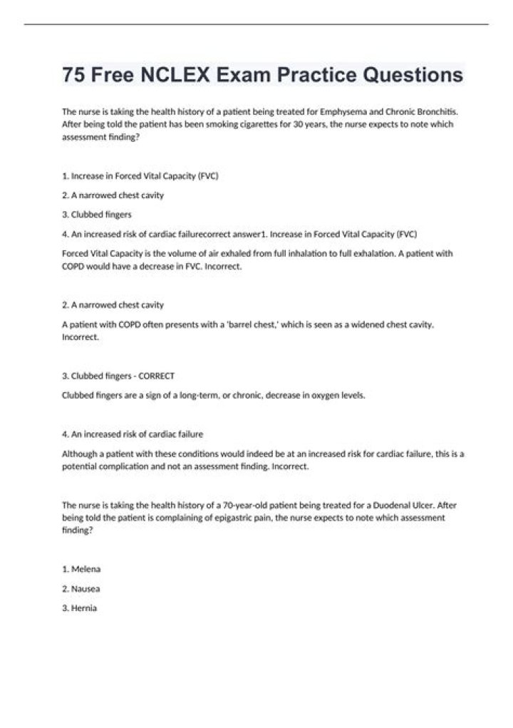 Free NCLEX Practice Questions PDF – Instant Download