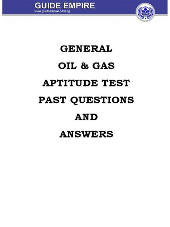 Free Oil & Gas Aptitude Test Questions and Answers PDF – Download Now