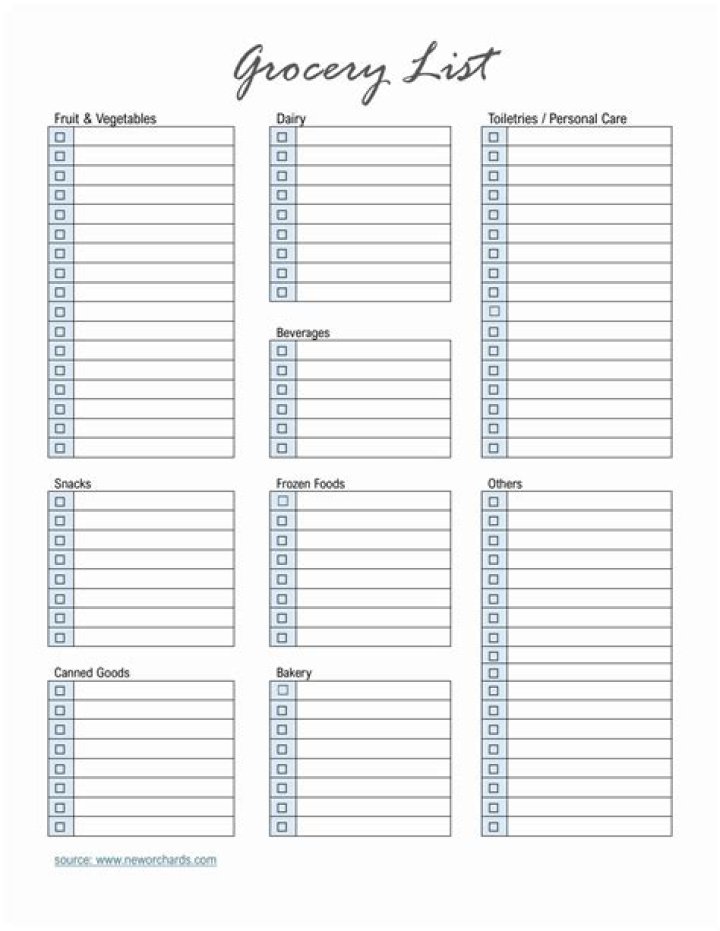Free PDF Grocery List – Save Money & Meal Plan Easily