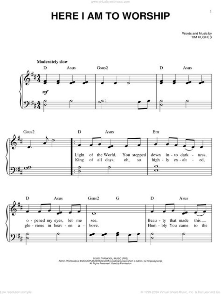 Free Praise and Worship Sheet Music PDF Download