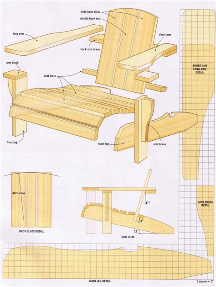 Free Printable Adirondack Chair Plans PDF – Download Now