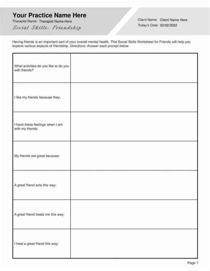 Free Printable Autism Worksheets PDF Free Download