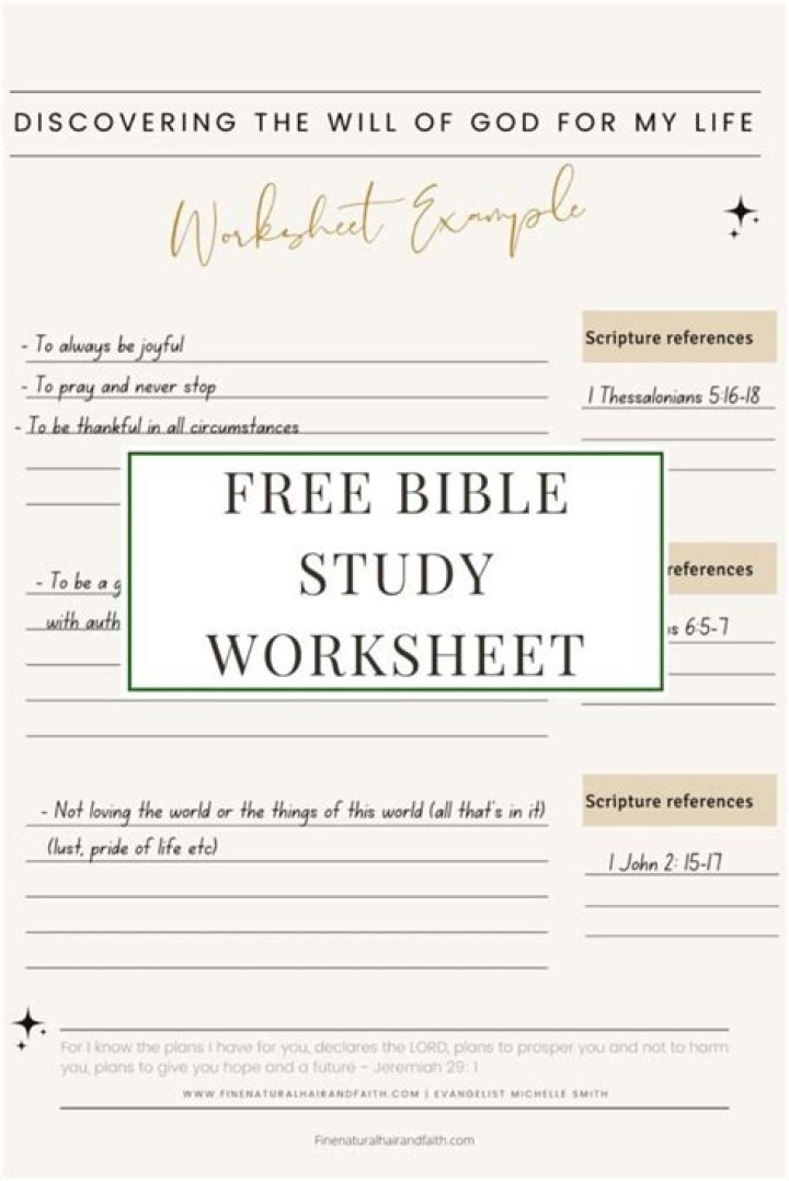 Free Printable Bible Study Worksheets for Adults PDF – Instant Download