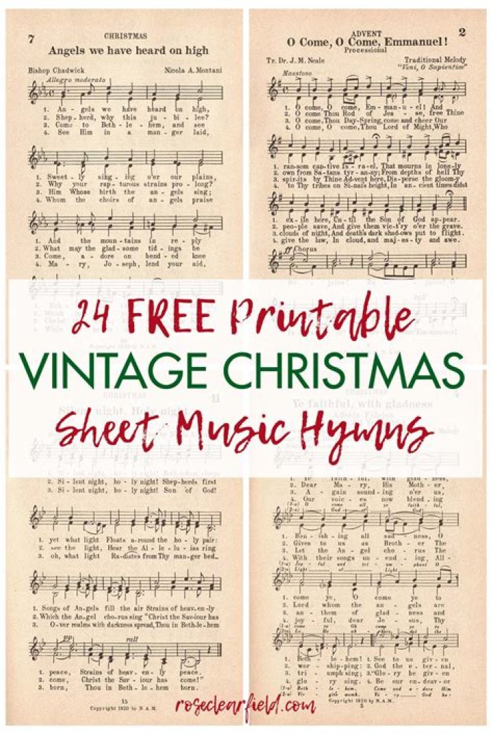 Free Printable Christmas Sheet Music PDF – Instant Download
