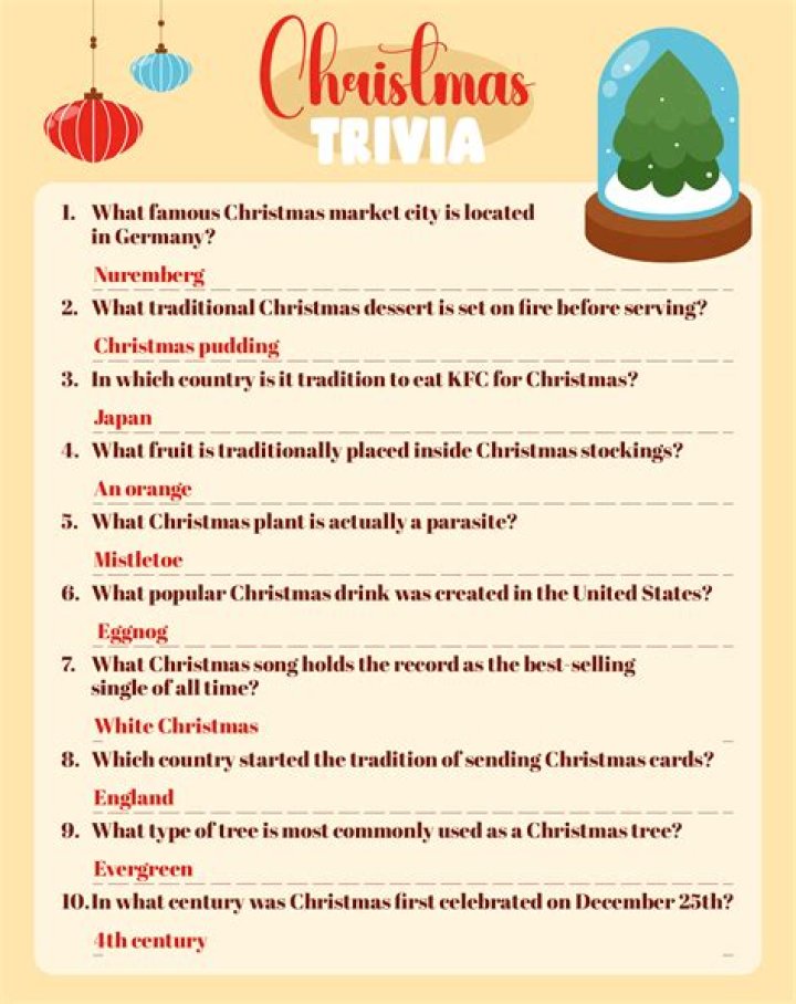 Free Printable Christmas Trivia Questions & Answers PDF – Perfect for Festive Fun