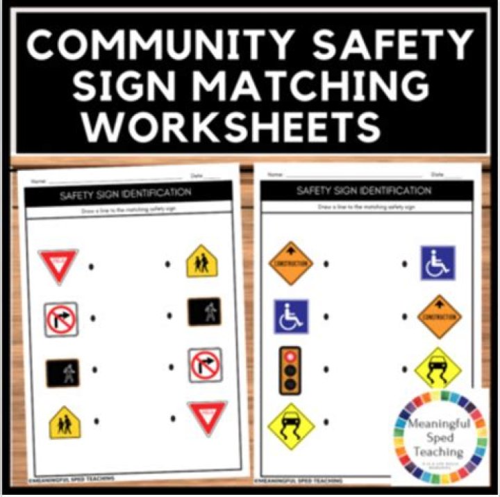 Free Printable Community Signs Worksheets PDF for Schools & Events