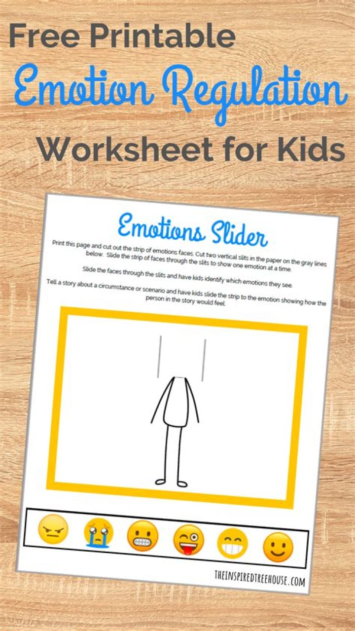 Free Printable Emotional Regulation Worksheets for Youth PDF