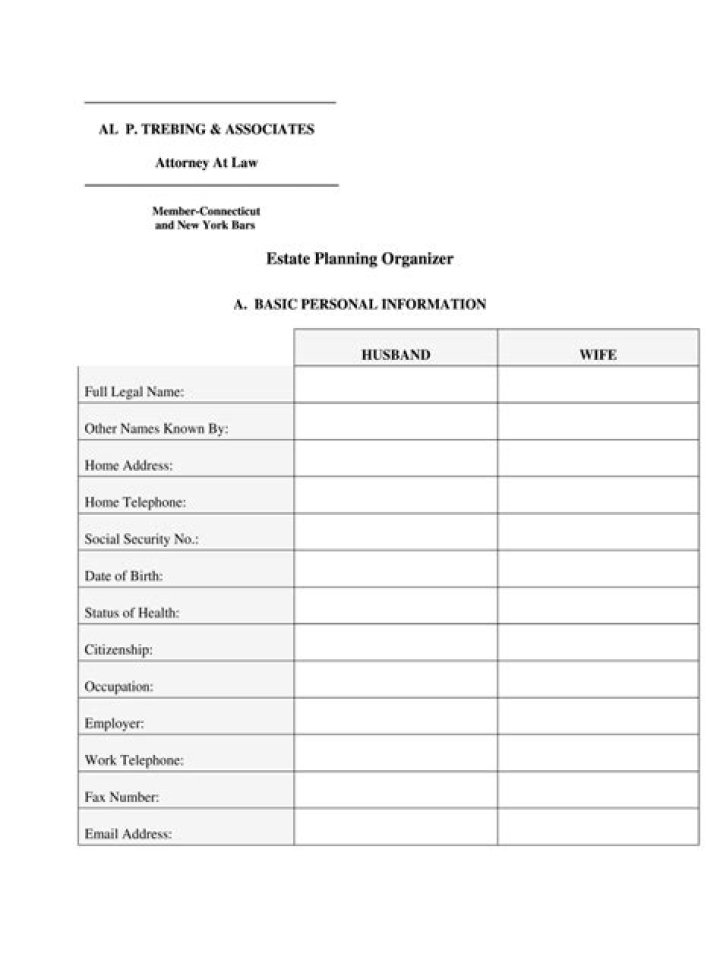 Free Printable Estate Planning Forms PDF – Instant Download