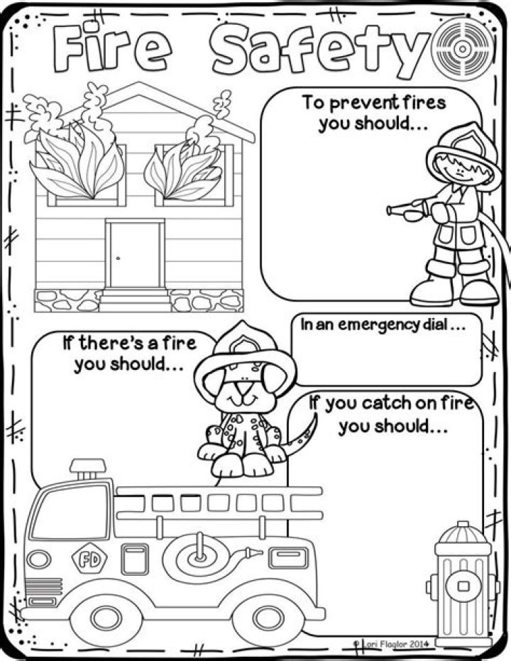 Free Printable Fire Safety Worksheets PDF for Kids & Home Use