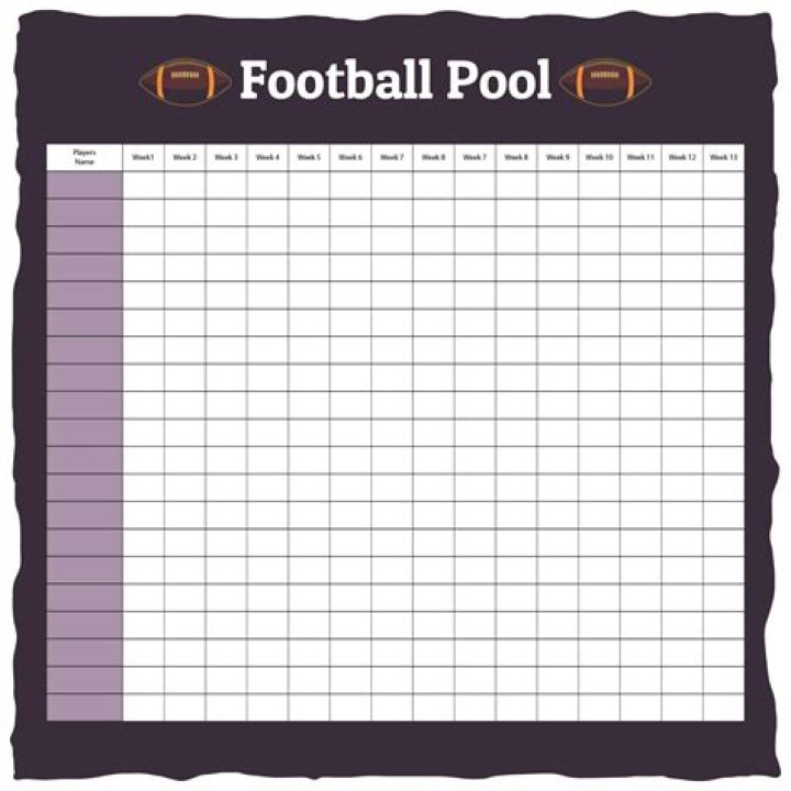 Free Printable Football Pool Sheets PDF – Instant Football Fun!